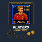 Kevin De Bruyne 1P 8-Bit t-shirt retro gaming design by Players Couture