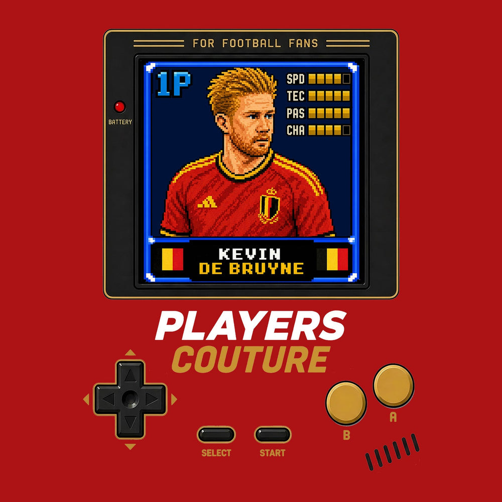 Kevin De Bruyne 1P 8-Bit hoodie retro gaming design by Players Couture