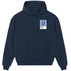 Kevin De Bruyne 17 Football hoodie – navy men's hoodie featuring the Kevin De Bruyne 17 Football Players Couture logo