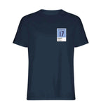 Kevin De Bruyne 17 Football t-shirt – navy men's t-shirt featuring the Kevin De Bruyne 17 Football Players Couture logo