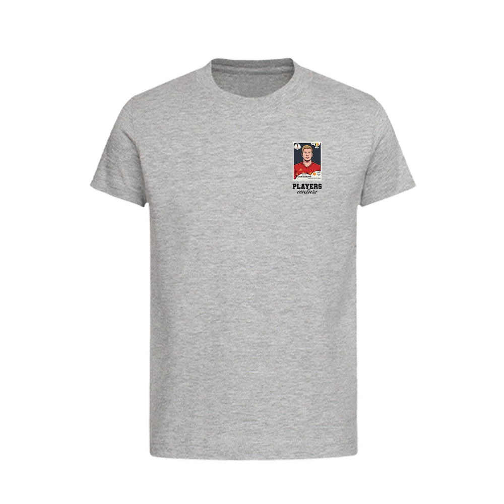 Kevin De Bruyne World Cup Sticker Kids T-Shirt – kevin de bruyne sticker kids grey tshirt Players Couture design