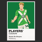 Kevin De Bruyne Wolfsburg Icon Frame artwork in black