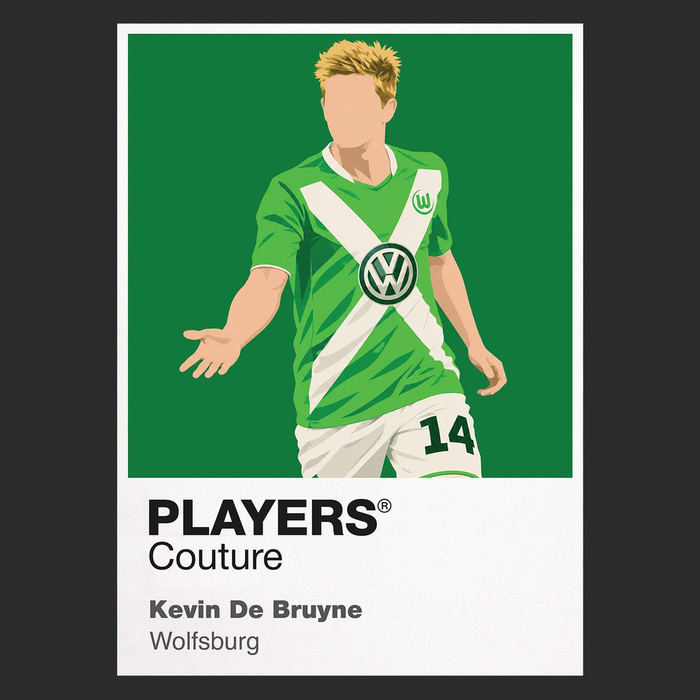 Kevin De Bruyne Wolfsburg Icon Frame artwork in black
