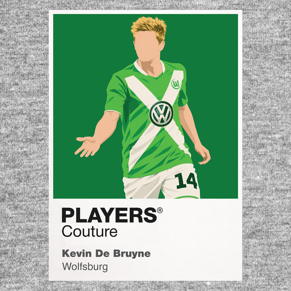 Kevin De Bruyne Wolfsburg Icon Frame artwork in grey