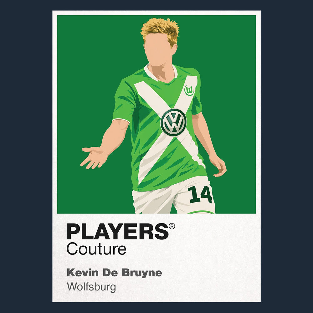Kevin De Bruyne Wolfsburg Icon Frame artwork in navy