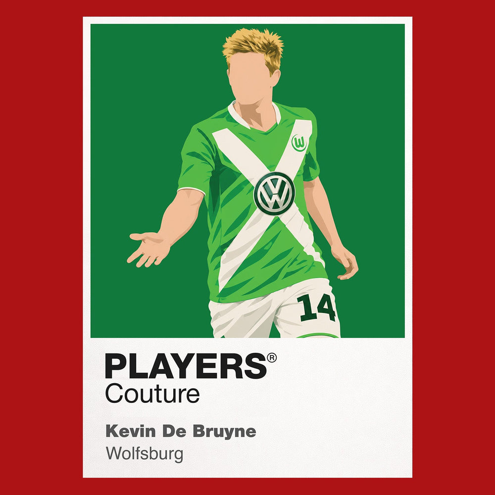 Kevin De Bruyne Wolfsburg Icon Frame artwork in red