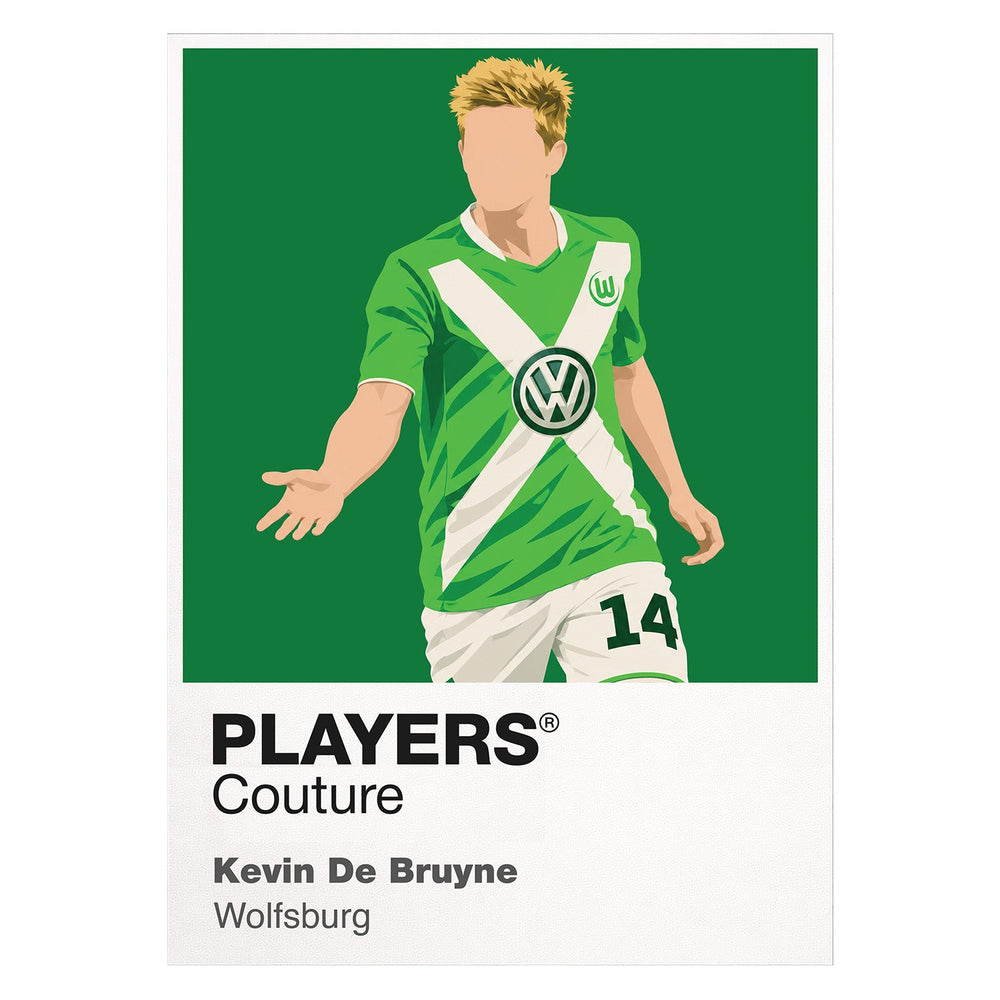 Kevin De Bruyne Wolfsburg Icon Frame artwork in white