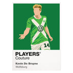 Kevin De Bruyne Wolfsburg Icon Frame artwork in white