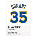 Kevin Durant 35 Jersey Frame Men's T-Shirt – white close-up detail shot of the Kevin Durant Players Couture logo design