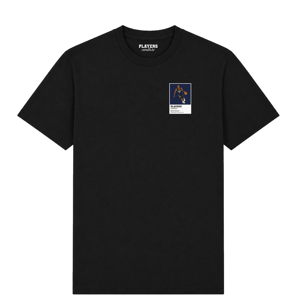 Kevin Garnett Timberwolves Basketball Icon Frame Men's T-Shirt - Black