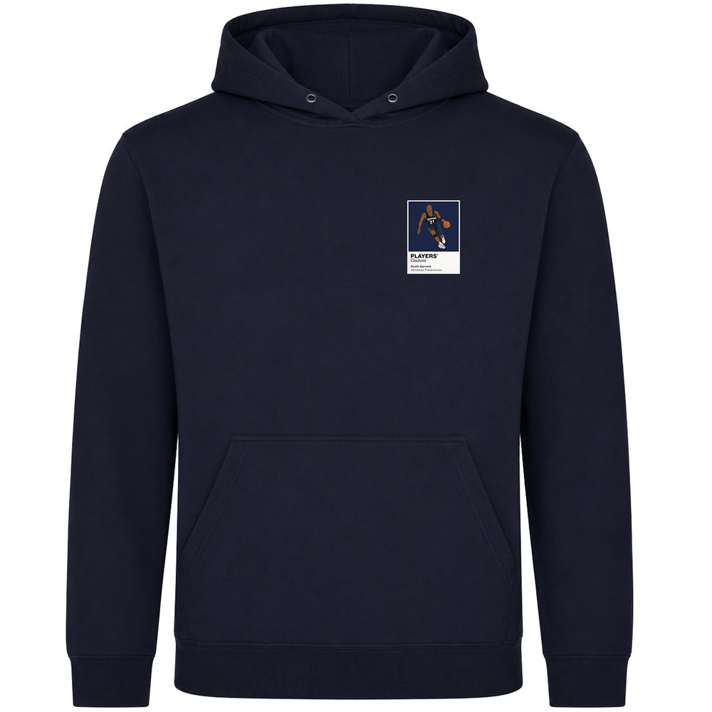 Kevin Garnett Timberwolves Basketball Icon Frame Men's Hoodie - Navy