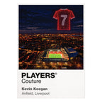 Kevin Keegan Liverpool number 7 Icons in Lights Frame artwork in white