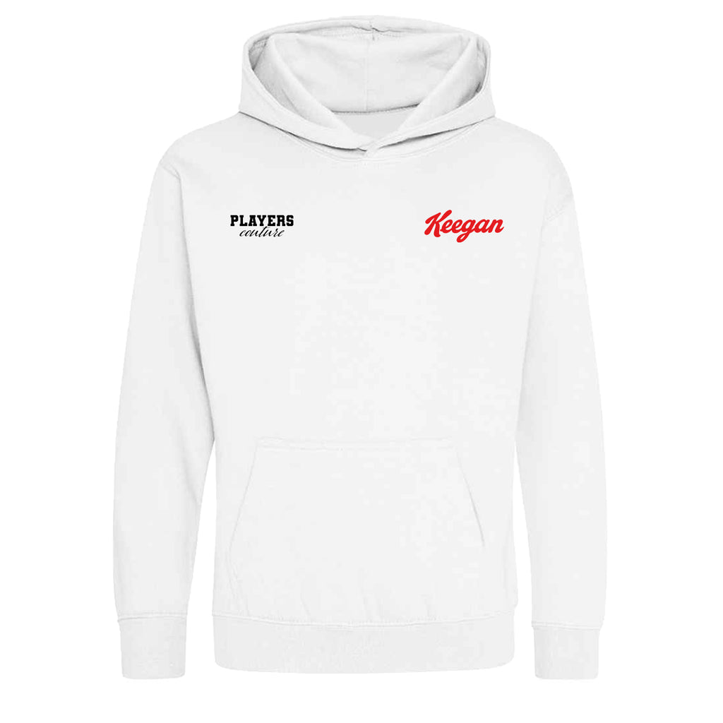 Kevin Keegan Logo Players Couture Kids Hoodie White
