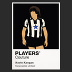 Kevin Keegan Newcastle United Icon Frame Men's Hoodie — Black Artwork