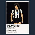 Kevin Keegan Newcastle United Icon Frame Men's Hoodie — Navy Artwork