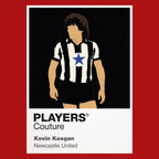 Kevin Keegan Newcastle United Icon Frame Men's Hoodie — Red Artwork
