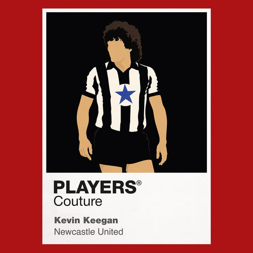 Kevin Keegan Newcastle United Icon Frame Men's Hoodie — Red Artwork