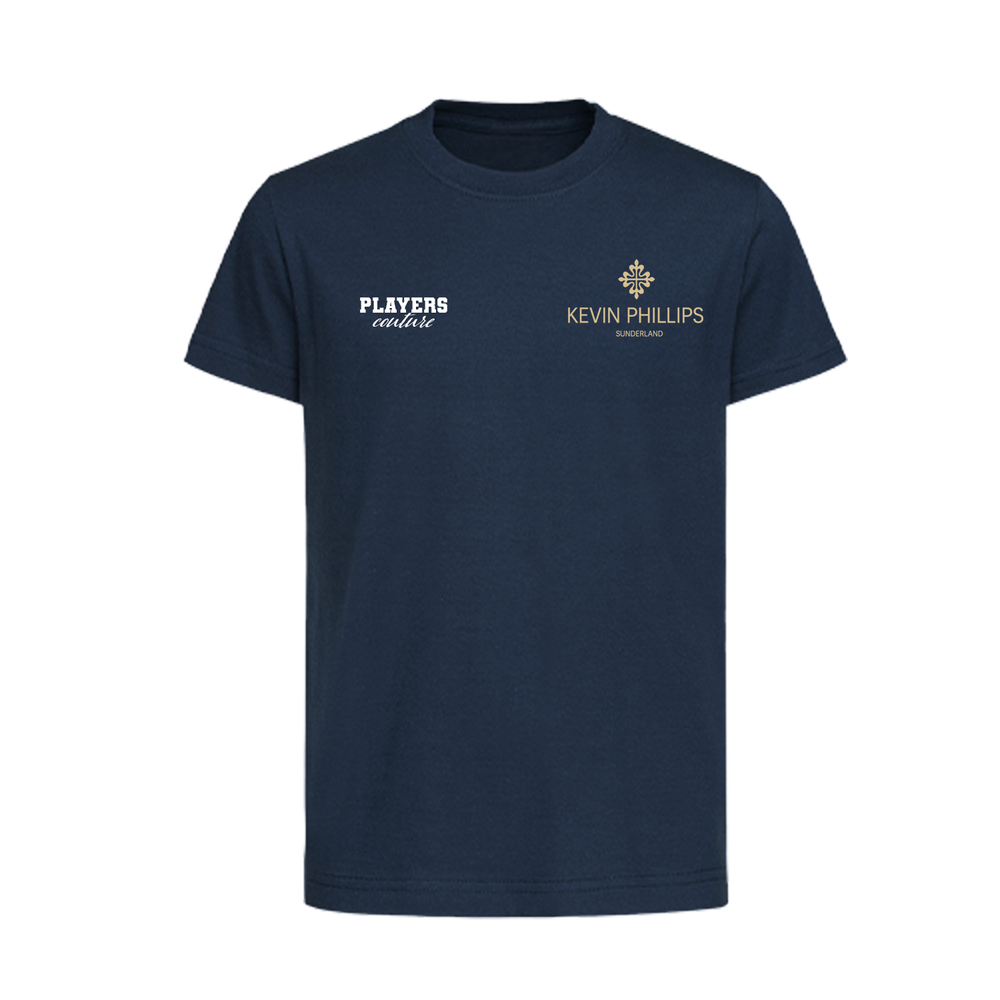 Kevin Phillips Logo Players Couture Kids T-Shirt Navy