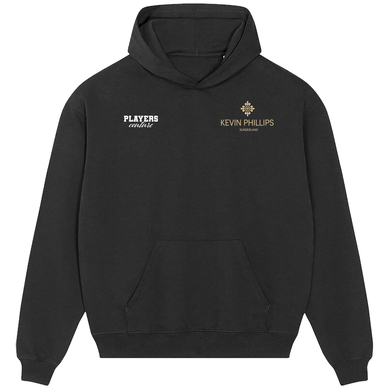 Kevin Phillips Logo Players Couture Men's Casual Hoodie Black