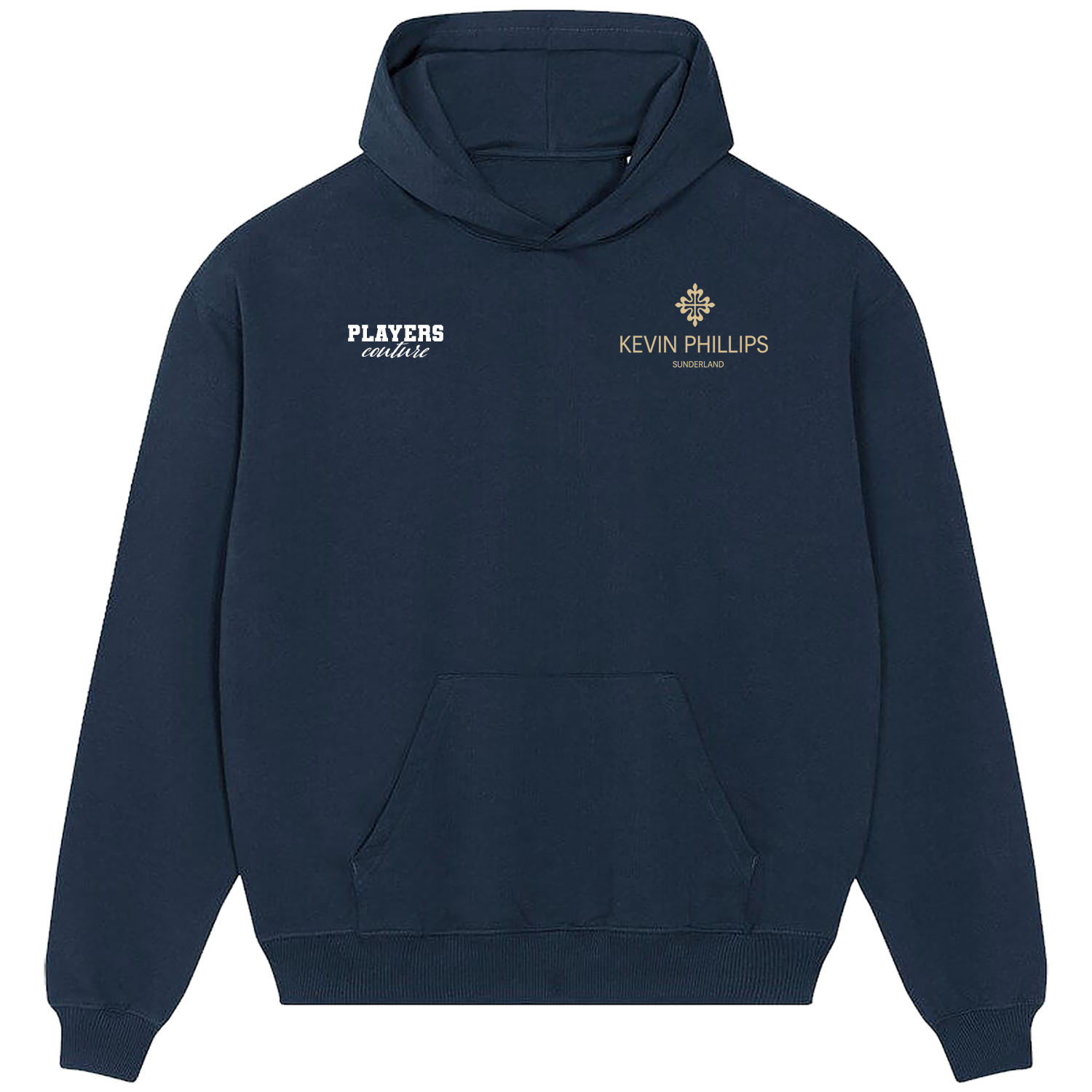 Kevin Phillips Logo Players Couture Men's Casual Hoodie Navy