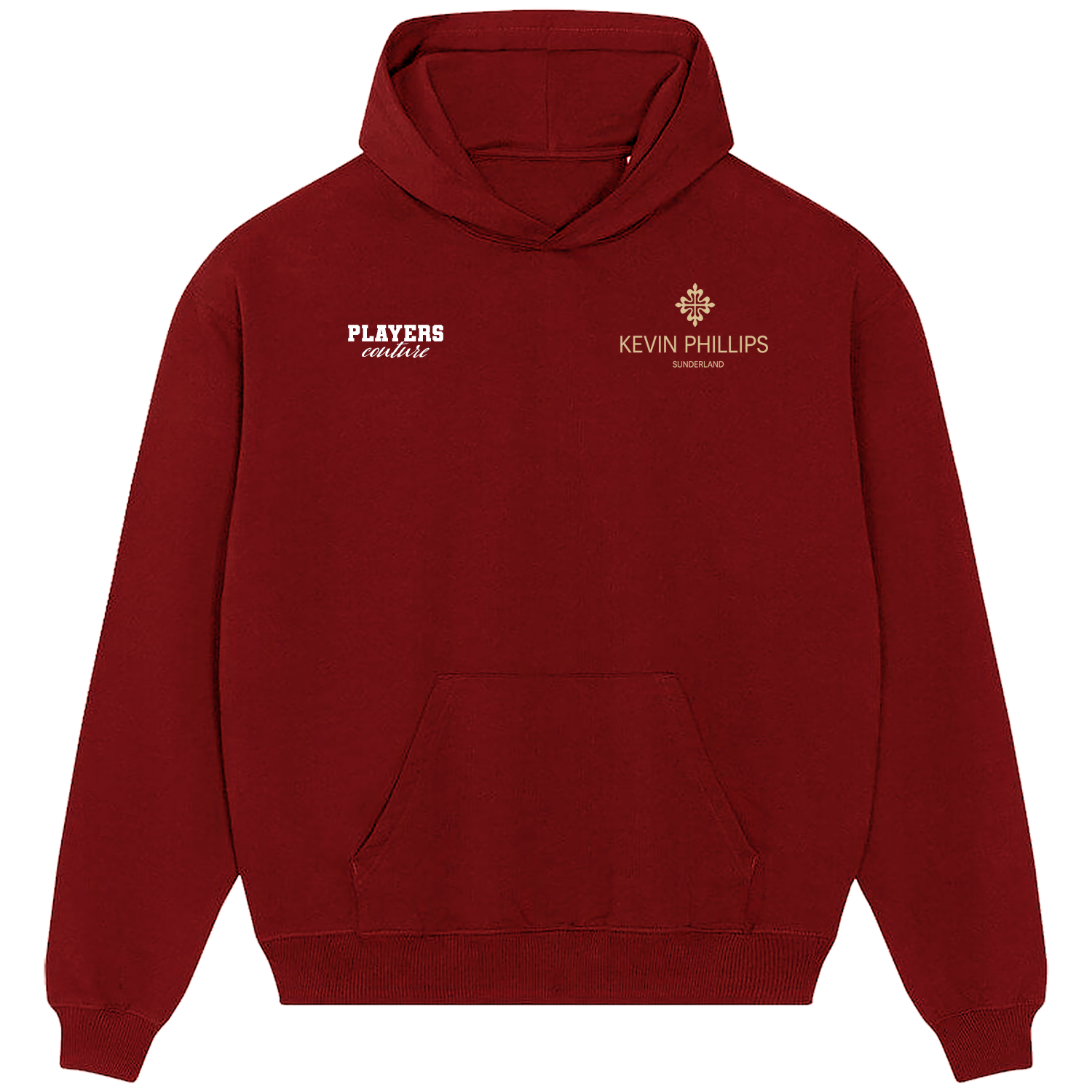 Kevin Phillips Logo Players Couture Men's Casual Hoodie Red