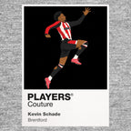 Kevin Schade Brentford grey Icon Frame artwork detail