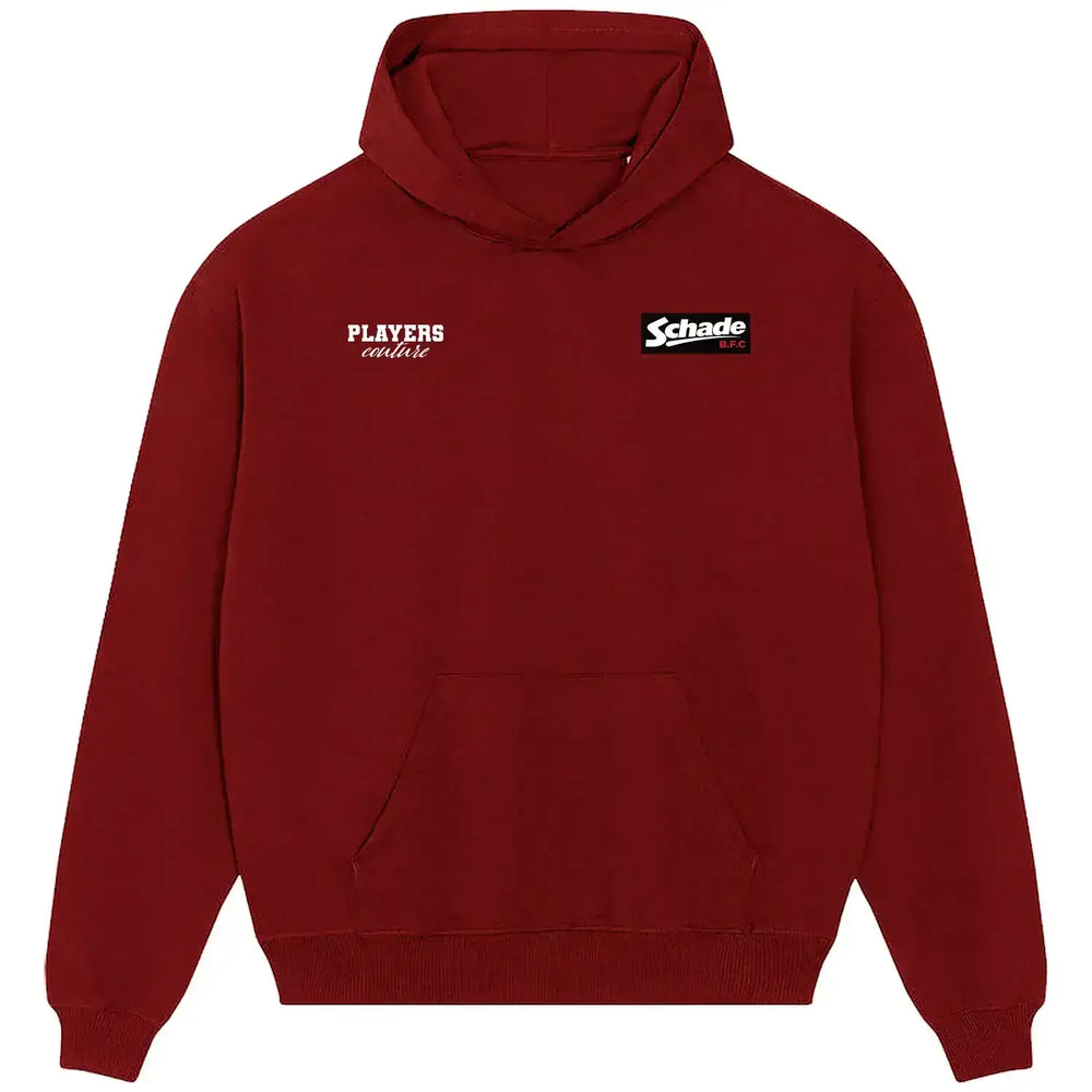 Kevin Schade Logo Players Couture Men's Casual Hoodie - Red / S | Brentford, Fashion Collection, Football, Germany, Hoodies, Men's, Volume 1