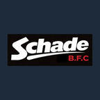 Kevin Schade Logo Men's Hoodie – navy close-up detail shot of the Kevin Schade Players Couture logo design