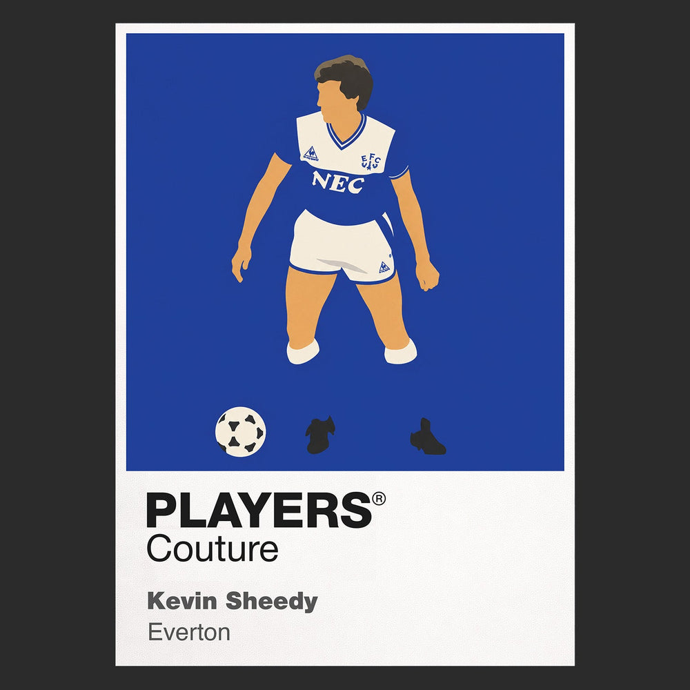 Kevin Sheedy Everton Men's T-Shirt - Black