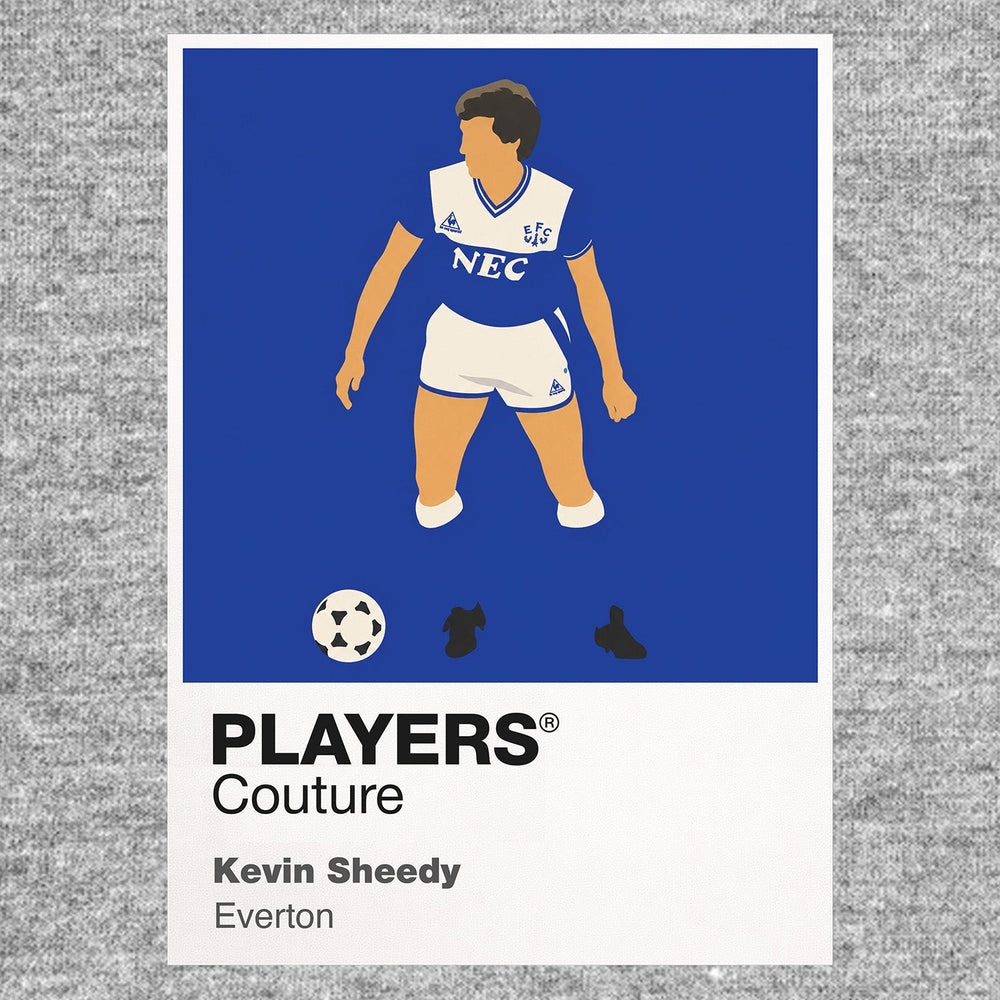 Kevin Sheedy Everton Men's Hoodie - Grey