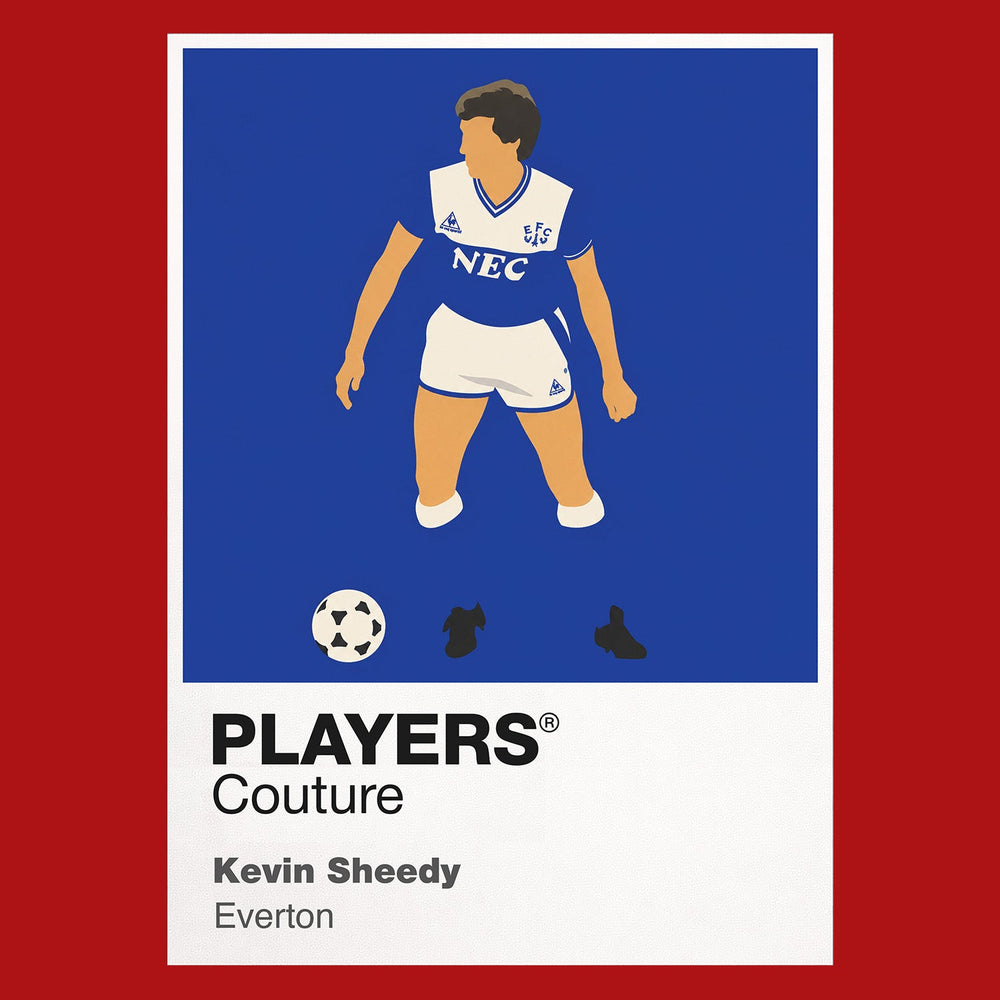 Kevin Sheedy Everton Men's Hoodie - Red