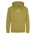 Essentials Collection hoodie – white kids' hoodie with black Essentials Collection letters and Players Couture logo on the