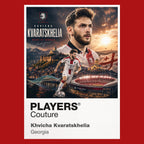 Khvicha Kvaratskhelia Georgia Atlas Frame artwork by Players Couture