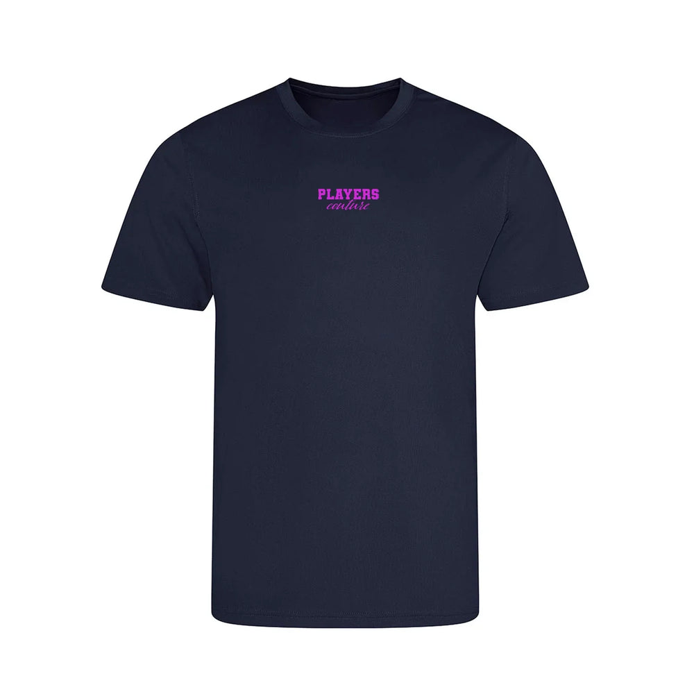 Custom Create Your t-shirt – white kids' t-shirt with black Custom Create Your letters and Players Couture logo on the chest