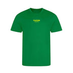 Custom Create Your t-shirt – green kids' t-shirt with white Custom Create Your letters and Players Couture logo on the chest