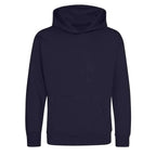 Custom Name hoodie – navy kids' hoodie with white Custom Name letters and Players Couture logo on the chest