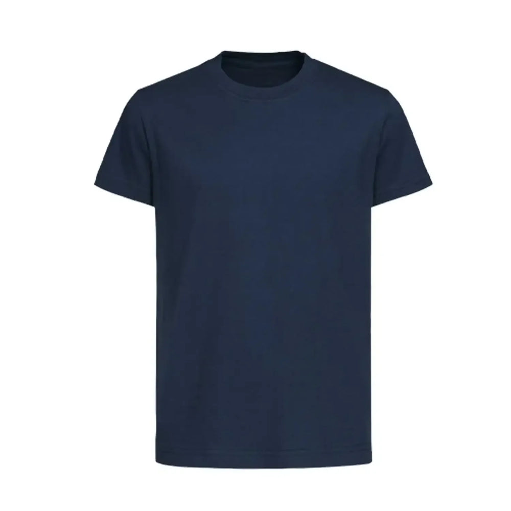 Custom Name t-shirt – navy kids' t-shirt with white Custom Name letters and Players Couture logo on the chest
