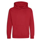 Custom Name hoodie – red kids' hoodie with white Custom Name letters and Players Couture logo on the chest
