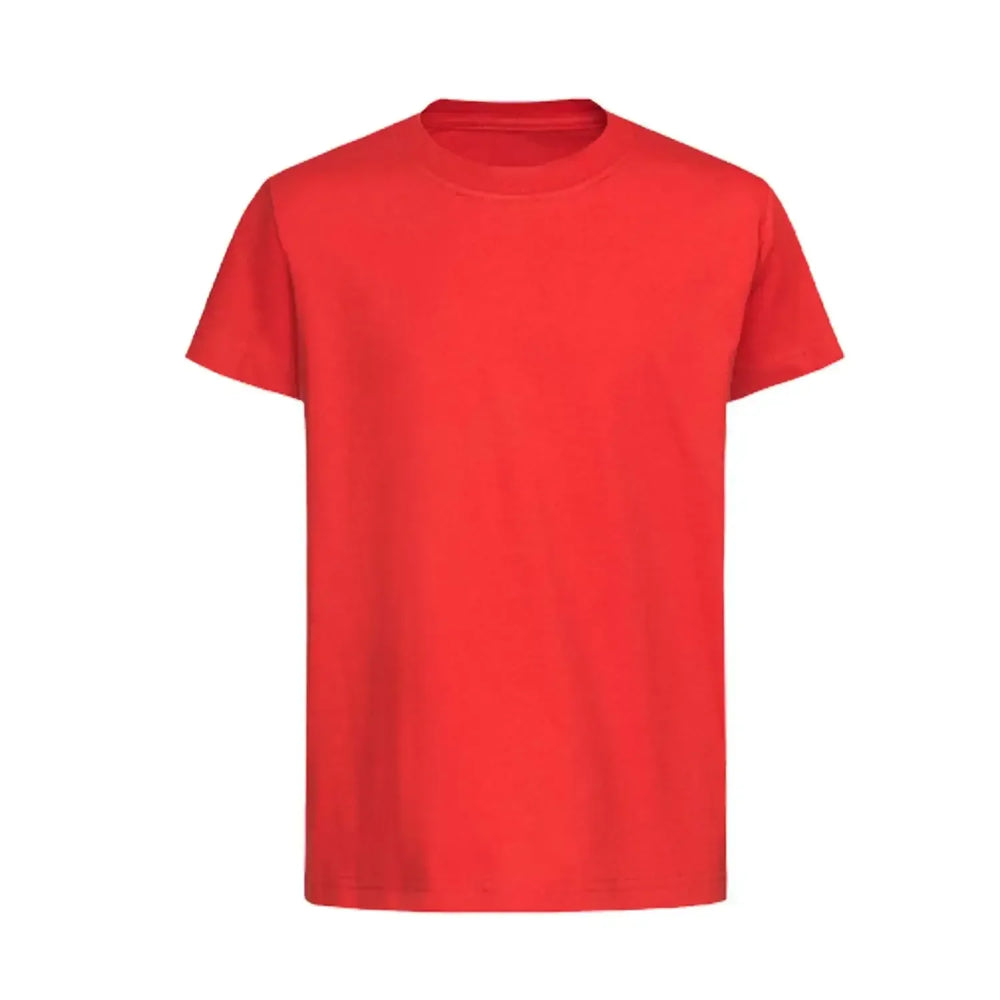 Custom Name t-shirt – red kids' t-shirt with white Custom Name letters and Players Couture logo on the chest