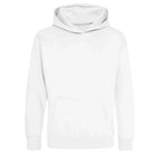 Custom Name hoodie – white kids' hoodie with black Custom Name letters and Players Couture logo on the chest