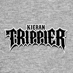 Kieran Trippier Logo Men's T-Shirt – grey close-up detail shot of the Kieran Trippier Players Couture logo design