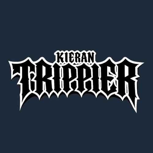 Kieran Trippier Logo Men's T-Shirt – navy close-up detail shot of the Kieran Trippier Players Couture logo design