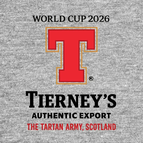 Kiernan Tierney Logo Men's Hoodie – grey close-up detail shot of the Kiernan Tierney Players Couture logo design