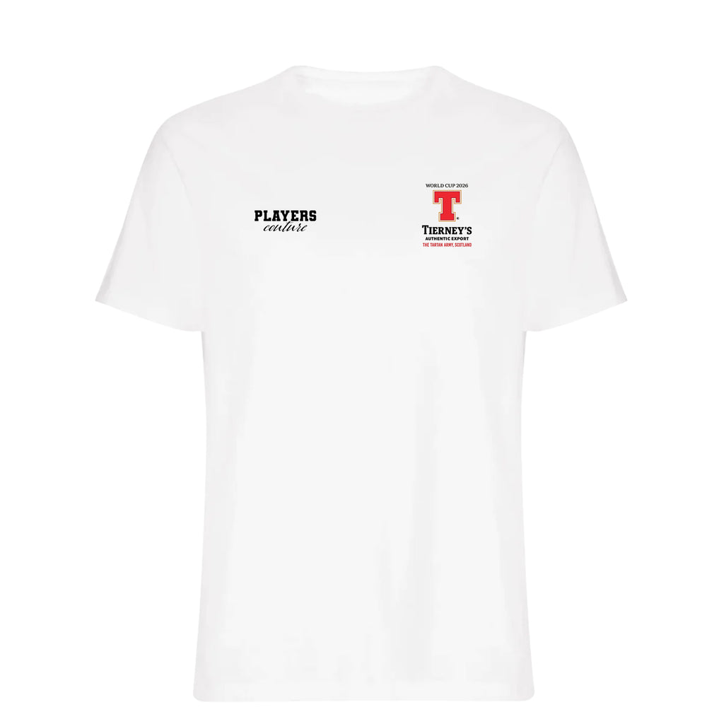 Kiernan Tierney Logo Players Couture Men's T-Shirt White