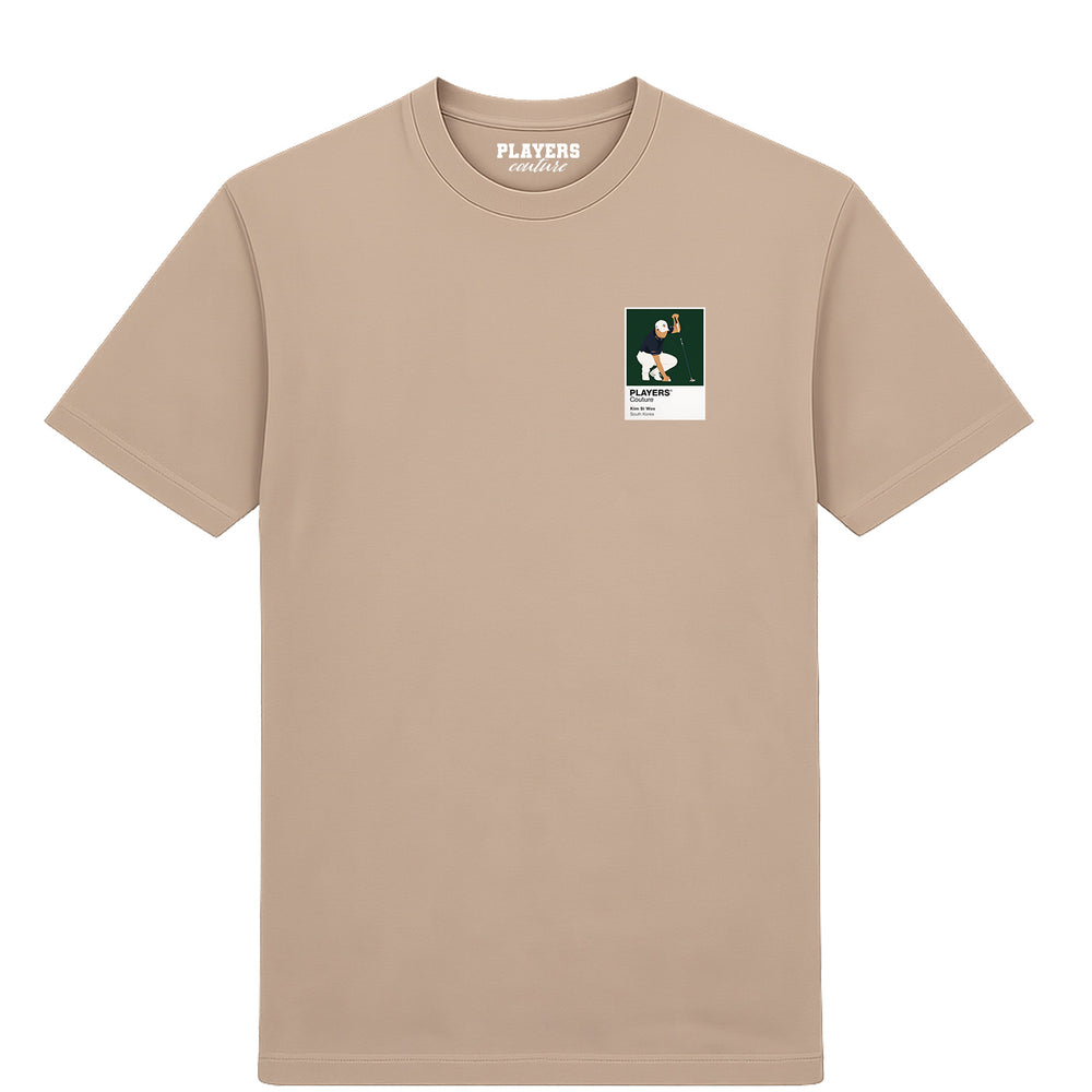 Kim Si Woo Golf Icon Frame Men's T-Shirt - Desert Sand