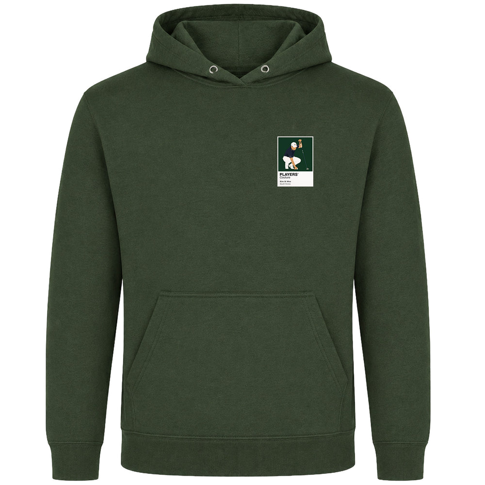 Kim Si Woo Golf Icon Frame Men's Hoodie - Earthy Green