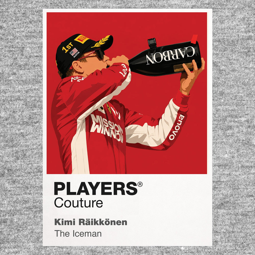 Kimi Räikkönen Iceman Formula 1 T-shirt – grey view
