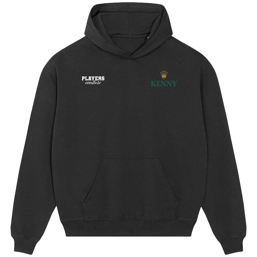 King Kenny Logo Players Couture Men's Casual Hoodie Black