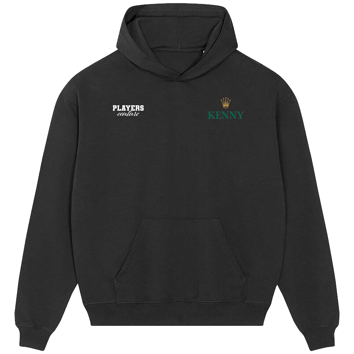 King Kenny Logo Players Couture Men's Casual Hoodie Black
