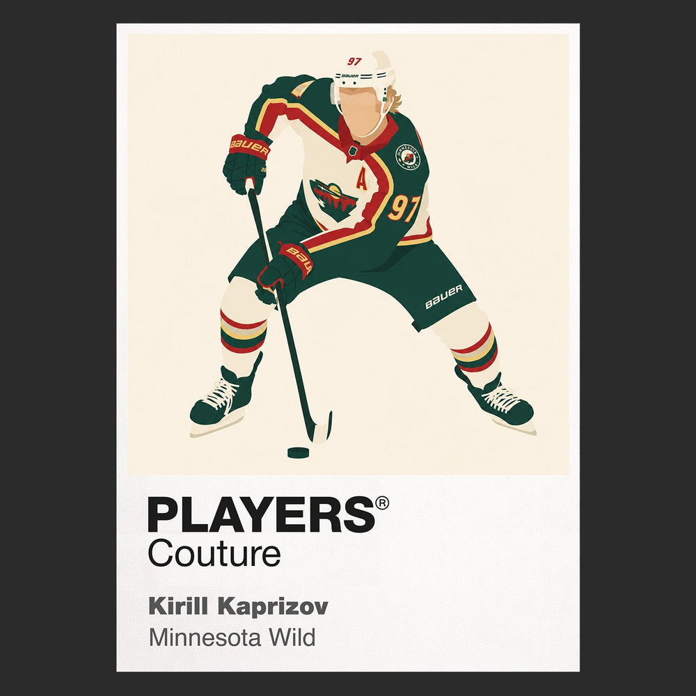 Kirill Kaprizov Wild Ice Hockey Icon Frame Men's Hoodie – image 9